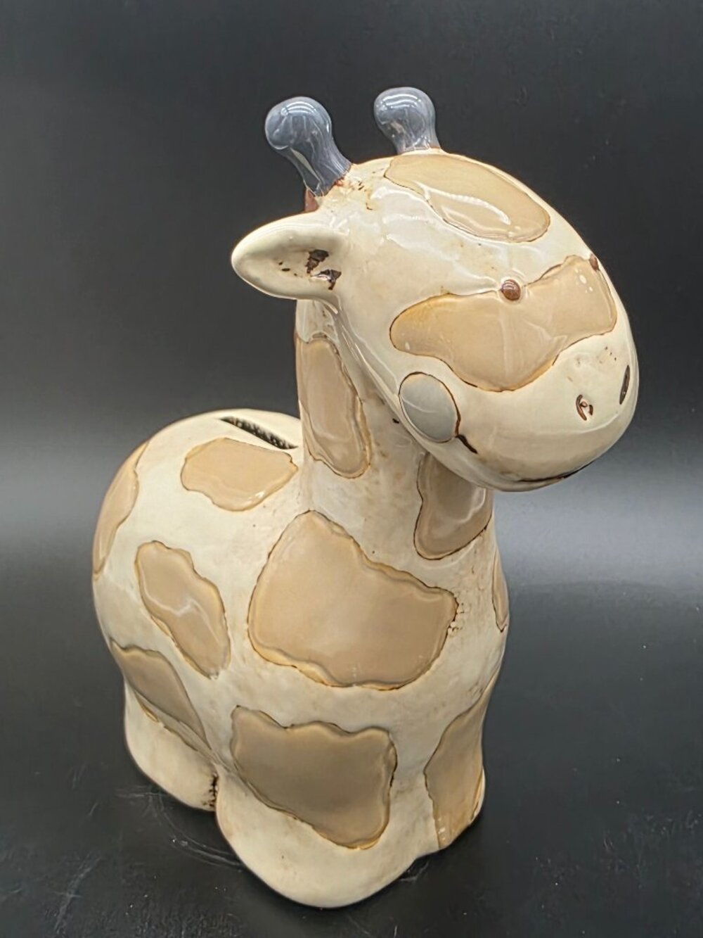 DEMDACO Noah's Ark Giraffe 8 x 7 Glossy Ceramic Money Bank